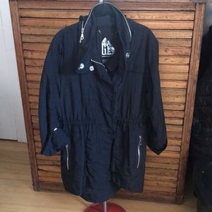 Équipment Général Technique GET Navy Rain Jacket Fisherman Nautical Trench Coat